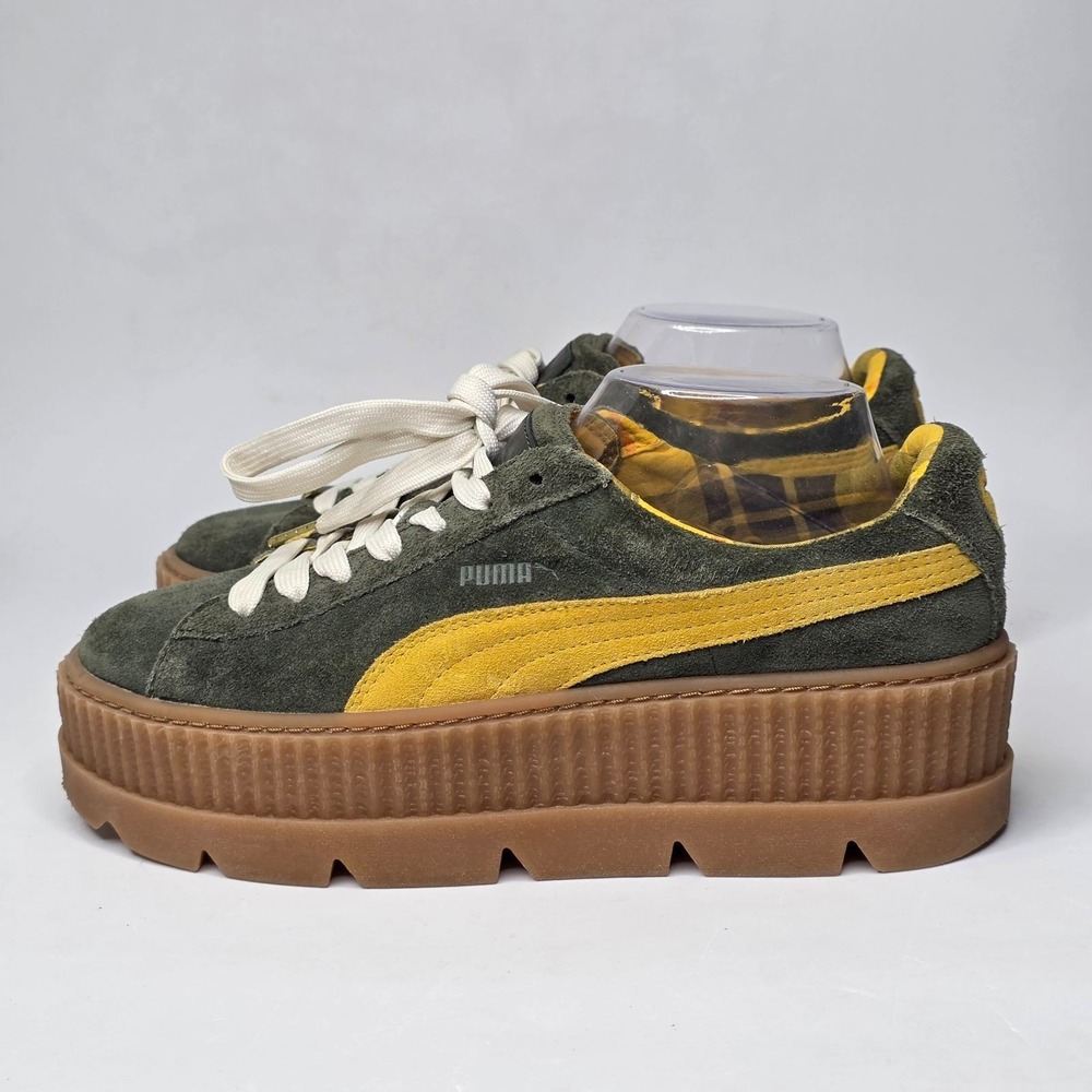 PUMA Fenty by Rihanna Cleated Creeper Suede Platform Sneakers Womens Sz 10 Shoes - Picture 2 of 12
